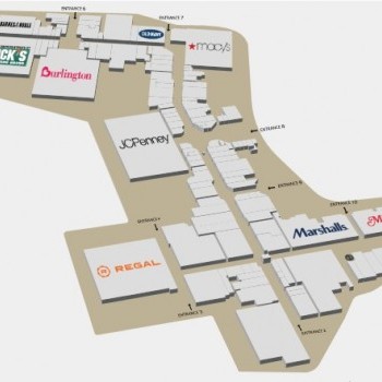 The Mall at Greece Ridge plan - map of store locations