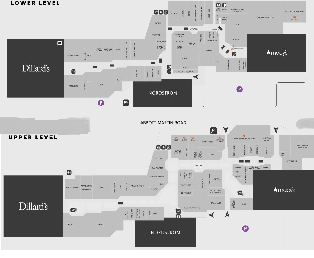 Green Hills Mall Map The Mall At Green Hills (119 Stores) - Shopping In Nashville, Tennessee Tn  37215 - Mallscenters