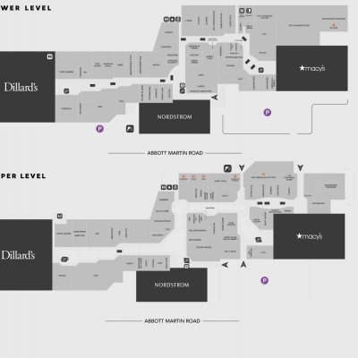 The Mall at Green Hills plan - map of store locations