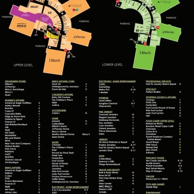 The Mall at Stonecrest plan - map of store locations