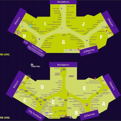 The Mall at Wellington Green plan - map of store locations