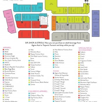 The Outlet Shoppes at Atlanta plan - map of store locations