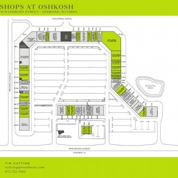 The Outlet Shoppes at Oshkosh plan - map of store locations