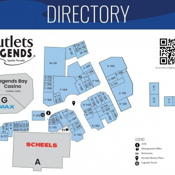 The Outlets At Legends plan - map of store locations