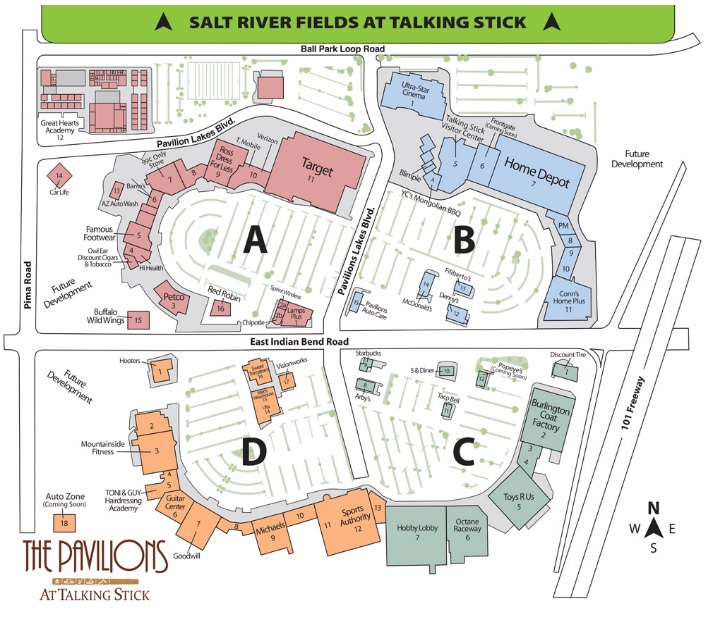 The Pavilions at Talking Stick (71 stores) shopping in Scottsdale