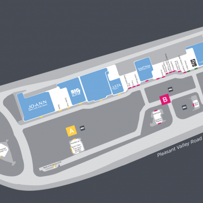 The Plaza at Buckland Hills plan - map of store locations