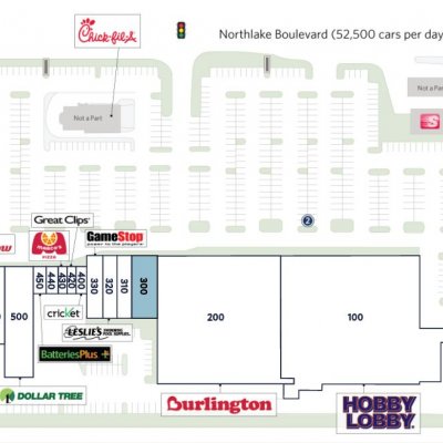The Plaza at Lake Park plan - map of store locations