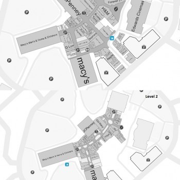 The Promenade in Temecula plan - map of store locations