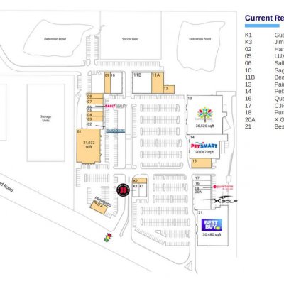 The Quentin Collection plan - map of store locations