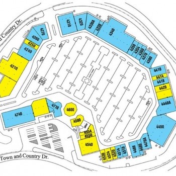 The Shoppes at Branson Meadows plan - map of store locations