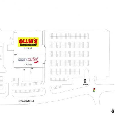 The Shoppes at North Olmsted plan - map of store locations