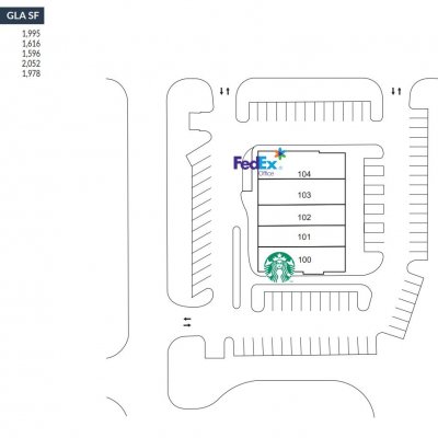 The Shops at Country Aire Market plan - map of store locations