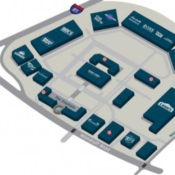 The Shops at Greenridge plan - map of store locations