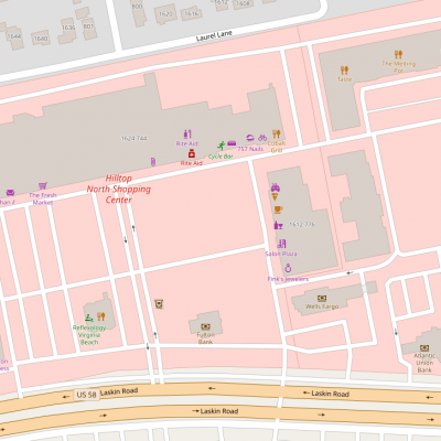 The Shops at Hilltop plan - map of store locations