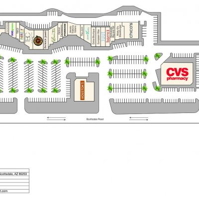 The Shops at Hilton Village plan - map of store locations
