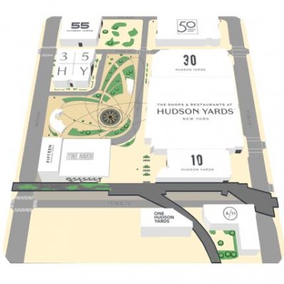 The Shops at Hudson Yards plan - map of store locations