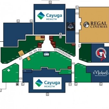 The Shops at Ithaca Mall plan - map of store locations