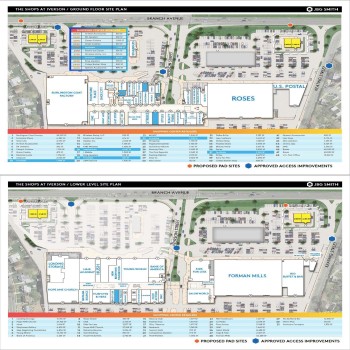 The Shops at Iverson plan - map of store locations