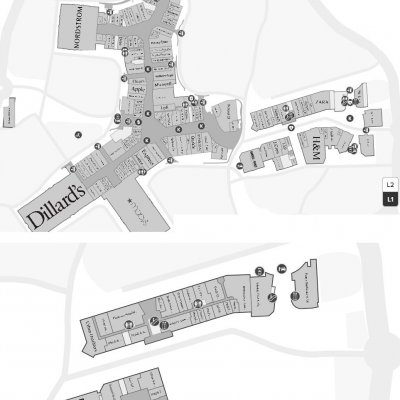 The Shops at La Cantera plan - map of store locations