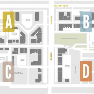 The Shops At Legacy plan - map of store locations