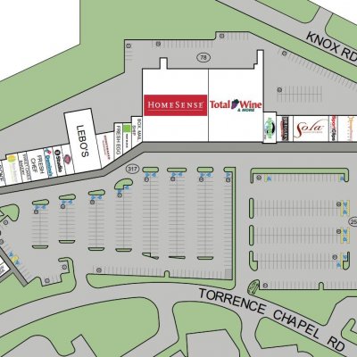 The Shops At The Fresh Market plan - map of store locations