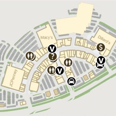 The Shops at Wiregrass plan - map of store locations