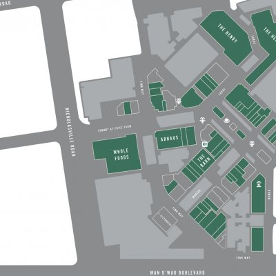 The Summit at Fritz Farm plan - map of store locations