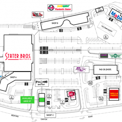 The Village at Eagle Glen plan - map of store locations