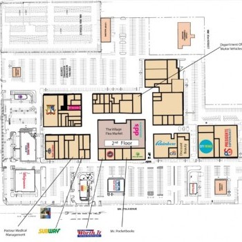The Village Flea Market & Mall plan - map of store locations