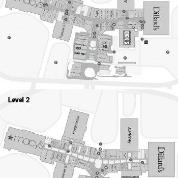 The Woodlands Mall plan - map of store locations