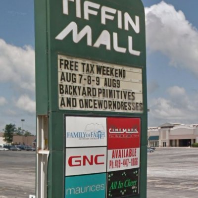 Tiffin Mall plan - map of store locations