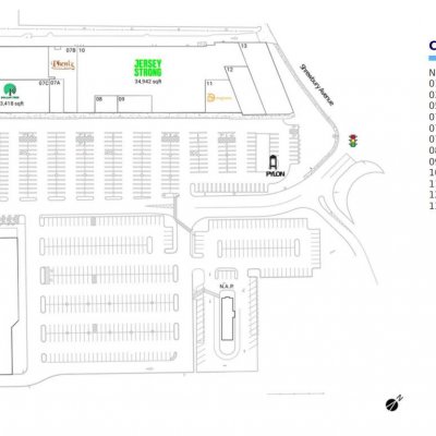 Tinton Falls Plaza plan - map of store locations