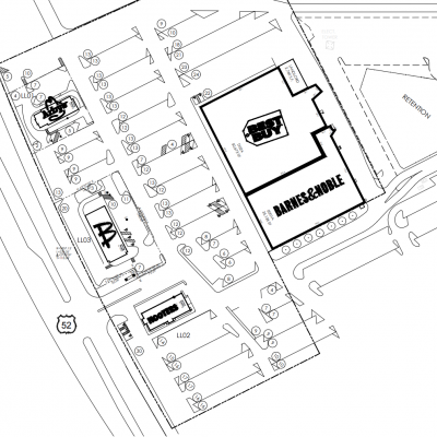 Tippecanoe Plaza plan - map of store locations