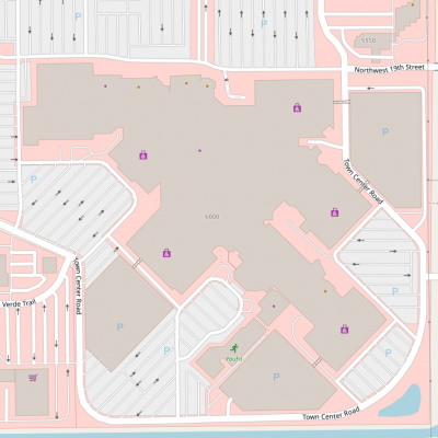 Town Center at Boca Raton plan - map of store locations