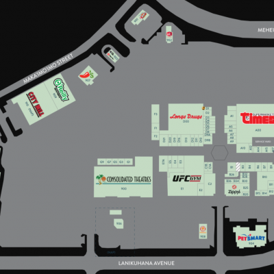 Town Center of Mililani plan - map of store locations