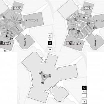 Town East Mall plan - map of store locations