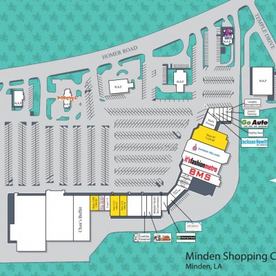 Town East Shopping Center plan - map of store locations