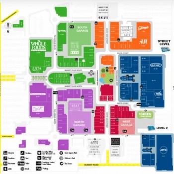 Town Square Las Vegas plan - map of store locations