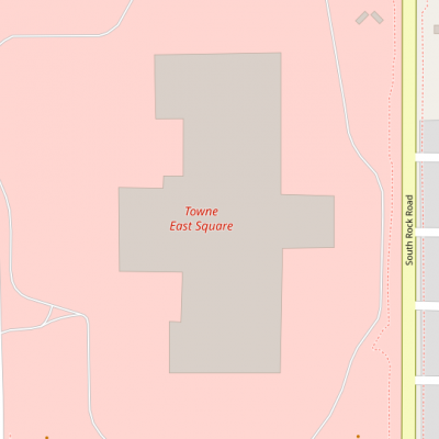 Towne East Square plan - map of store locations