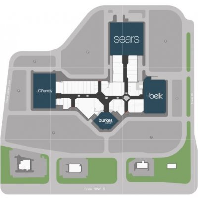Towne Mall plan - map of store locations