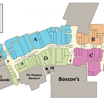 TownMall of Westminster plan - map of store locations