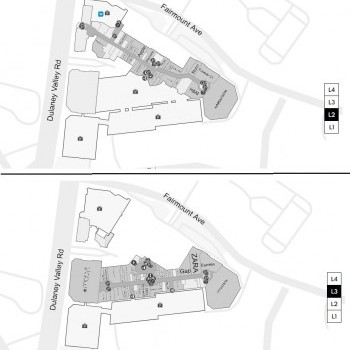 Towson Town Center plan - map of store locations