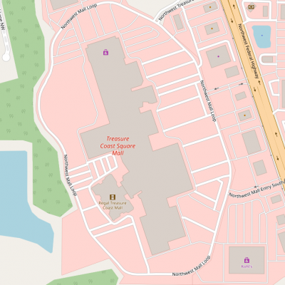 Treasure Coast Square plan - map of store locations