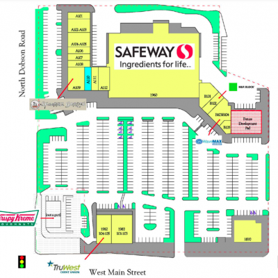 Tri-City Pavilions plan - map of store locations