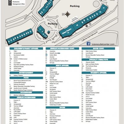 Tulare Outlets Center plan