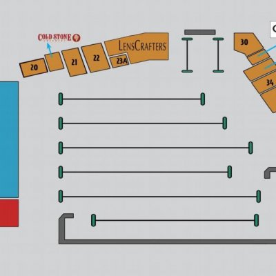 Twelve Oaks plan - map of store locations