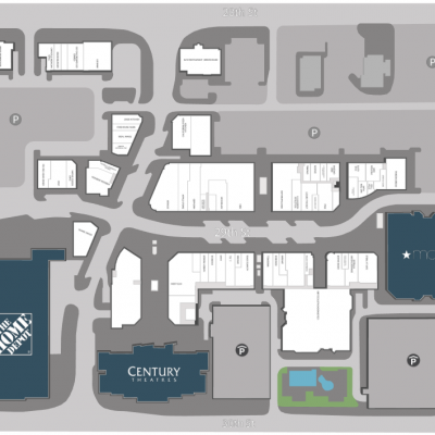 Twenty Ninth Street plan - map of store locations