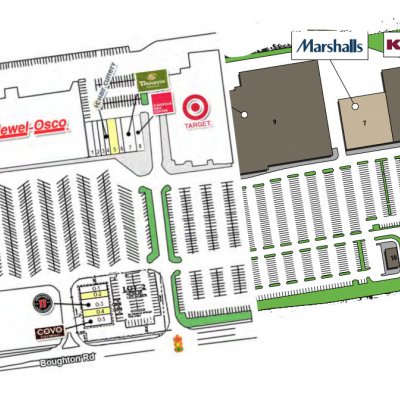 Two Rivers Plaza plan - map of store locations