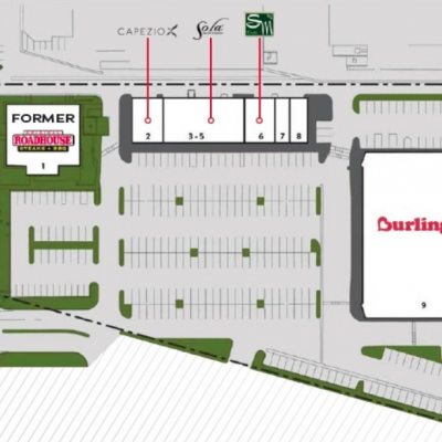 Tyler Street Plaza plan - map of store locations