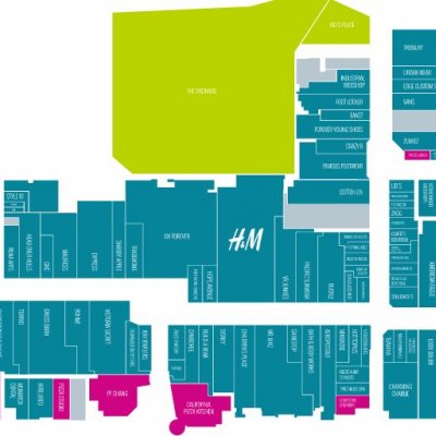 University Place plan - map of store locations